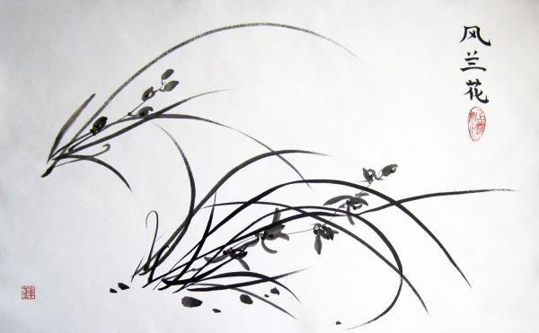 Китайская живопись тушью гохуа