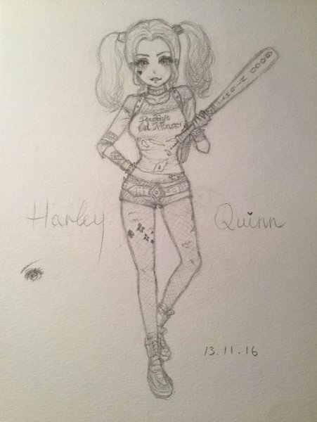 Харли Квинн для срисовки