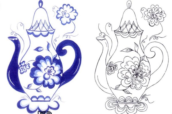 Гжельская роспись для детей дошкольного возраста посуда