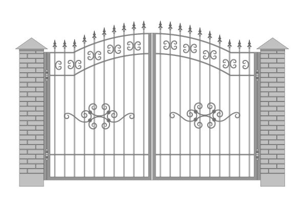 Схемы кованных ворот