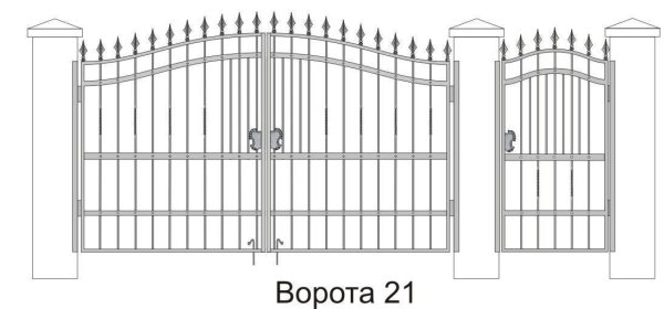 Чертеж входной калитки