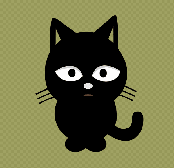 Кот в векторной графике