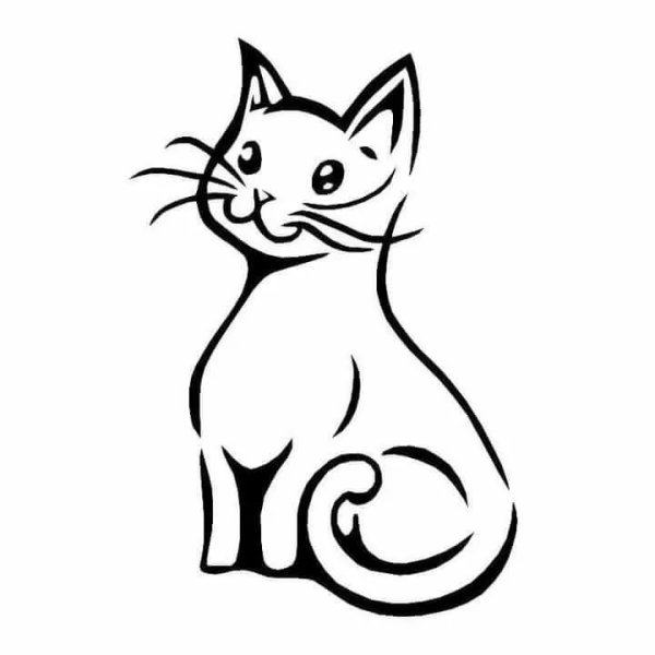 Тату кошка эскизы