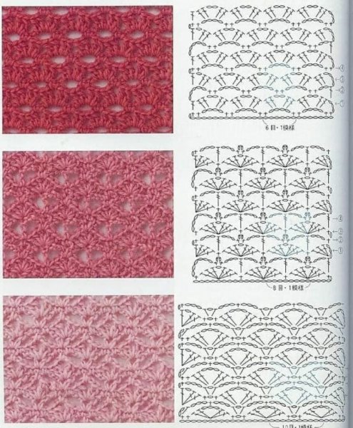 Простые узоры крючком