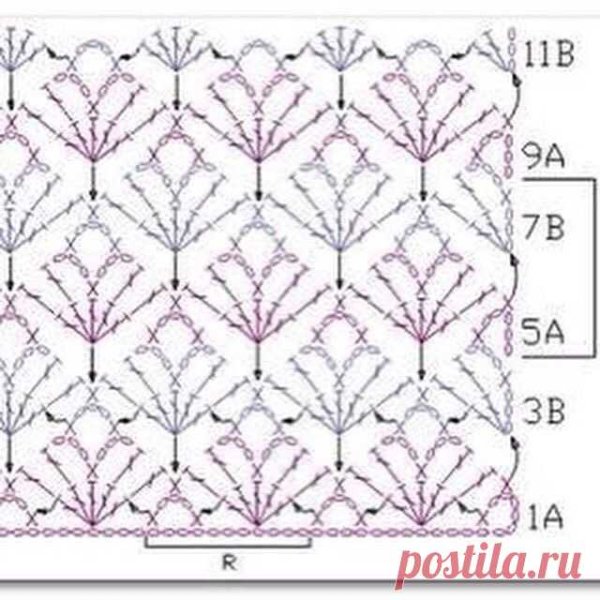 Плотная вязка крючком схемы