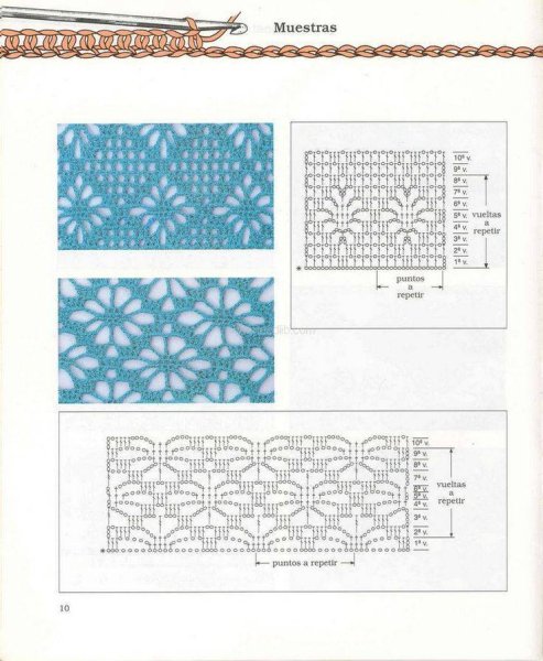 Вязание крючком узоры для начинающих
