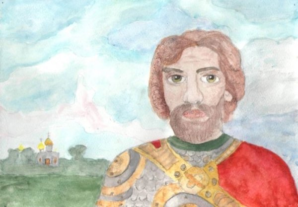 Князь Александр Невский рисунок