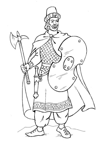 Александр Ярославич Невский рисунок