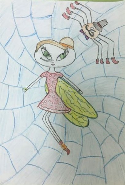 Иллюстрация к сказке Муха Цокотуха 2 класс