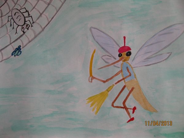 Рисование Муха Цокотуха