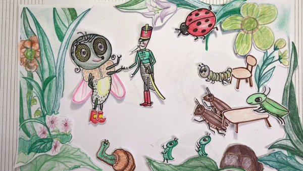 Раскраски к сказке Муха Цокотуха для детей