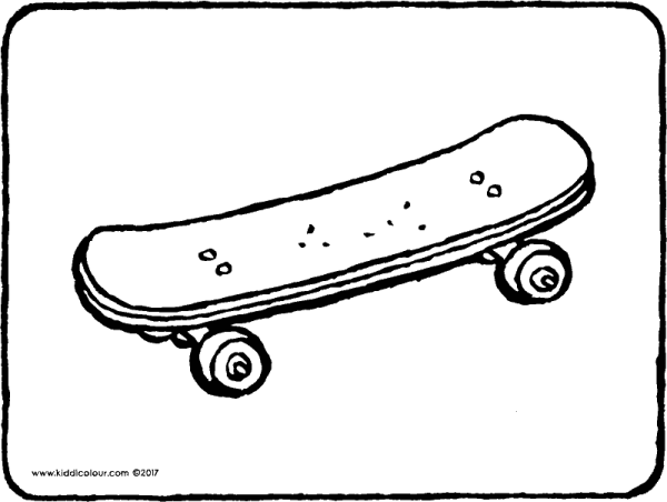 Раскраска скейтборд