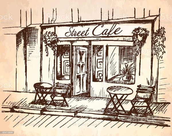 Эскиз летнего кафе