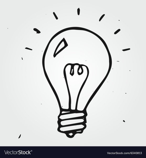 Иллюстрация легкая лампочка