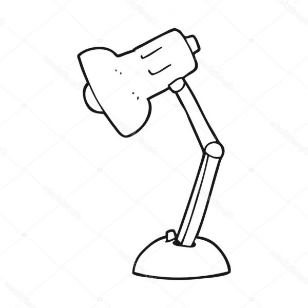 Лампа черно белая для детей