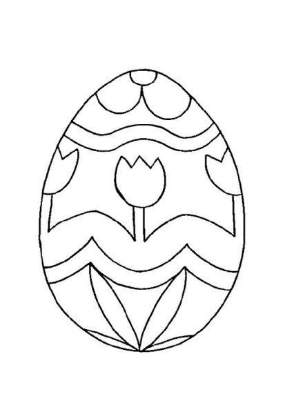 Рисование пасхальное яйцо
