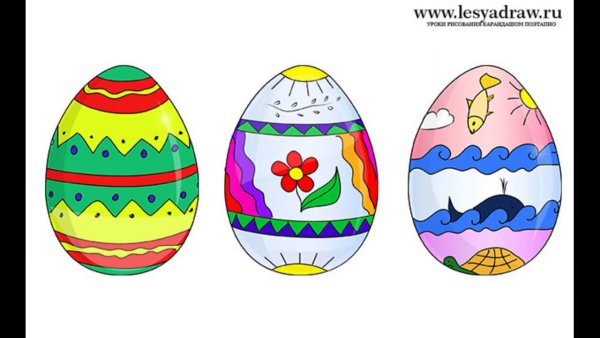 Пасхальное яйцо раскраска