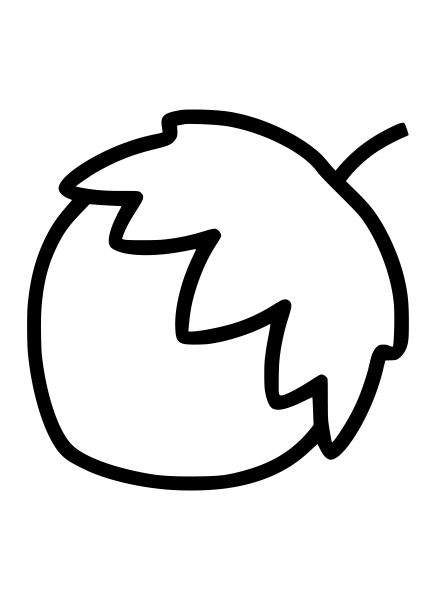 Лесной орех раскраска