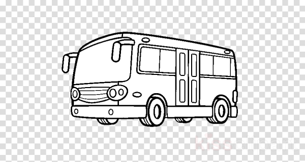 Автобус карандашом