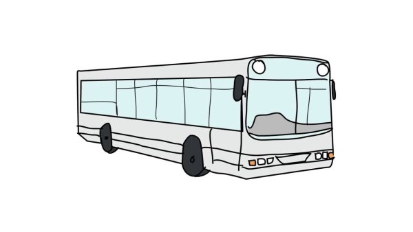 Туристический автобус раскраска