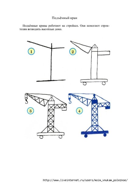 Строение подъемного крана