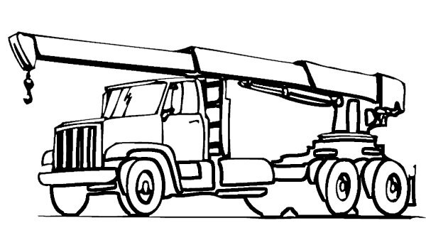 Подъемный кран раскраска