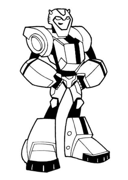 Раскраска трансформеры Бамблби
