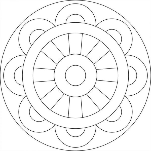 Простые мандалы для детей