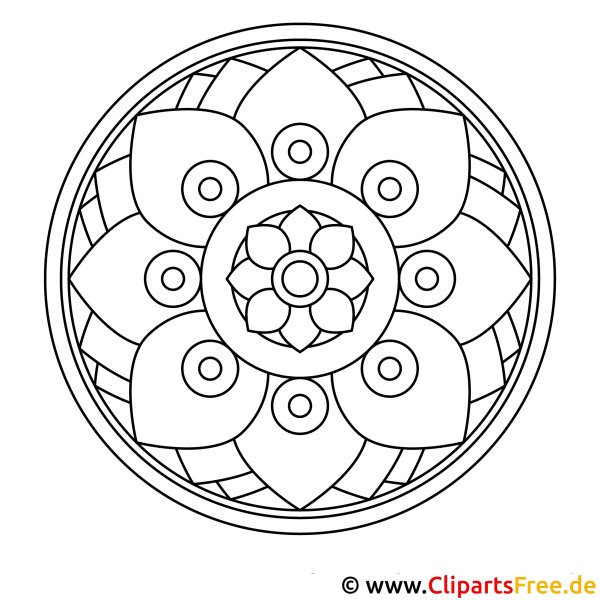 Мандала для дошкольников простые