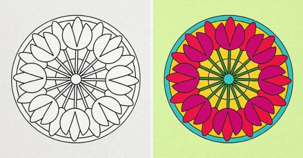 Рисование мандал для детей