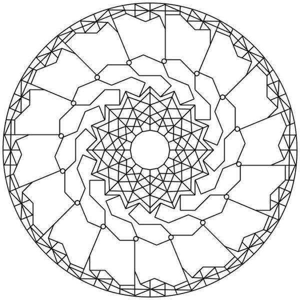 Мандала несложная