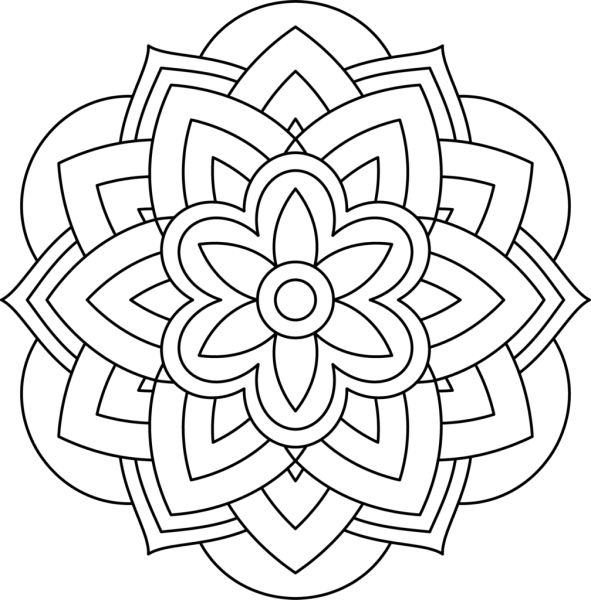 Мандала для раскрашивания для детей