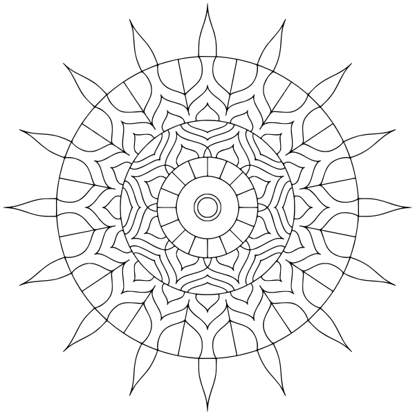 Правильное рисование мандалы