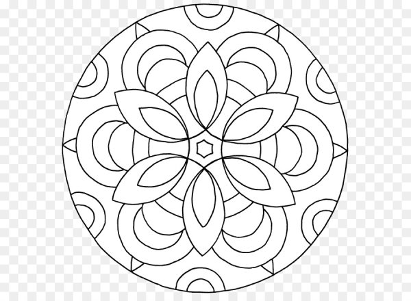 Мандала четырехлистник