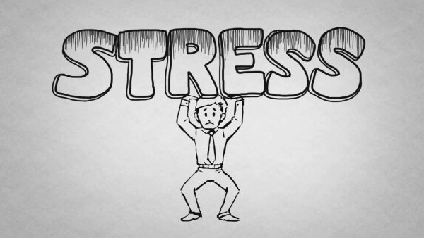 Стресс карикатура
