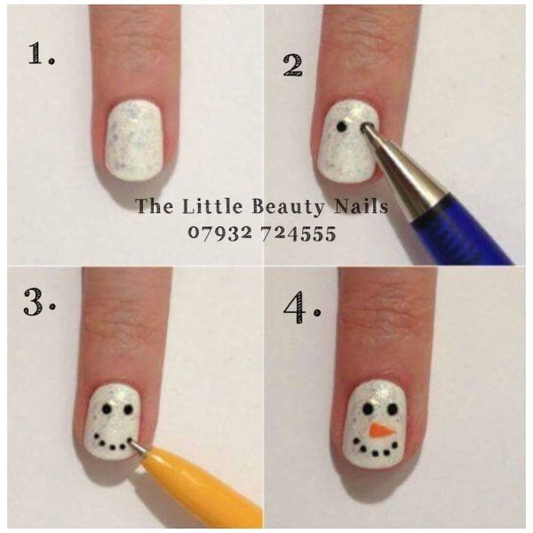 Поэтапные рисунки на ногтях