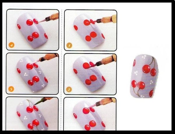 Уроки рисунков на ногтях для начинающих пошаговое