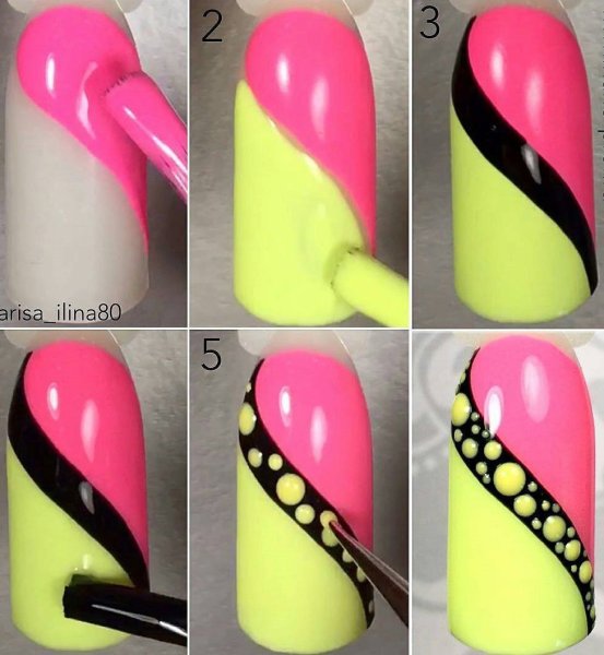 Рисование дотсом на ногтях для начинающих