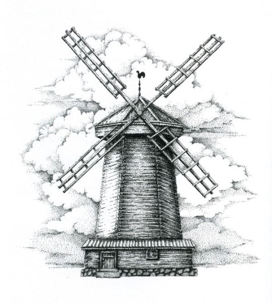 Мельница Голландия u07523