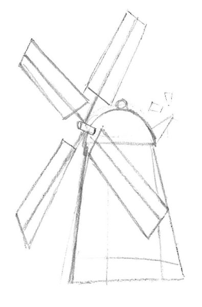 Мельница набросок