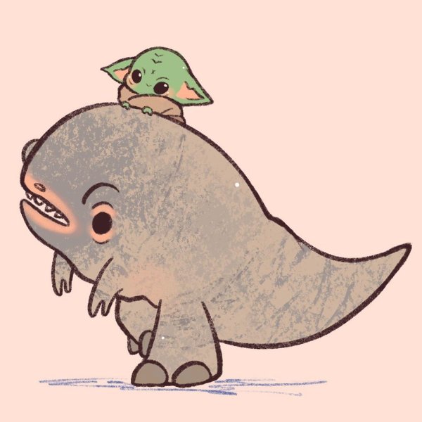 Грогу нарисовать