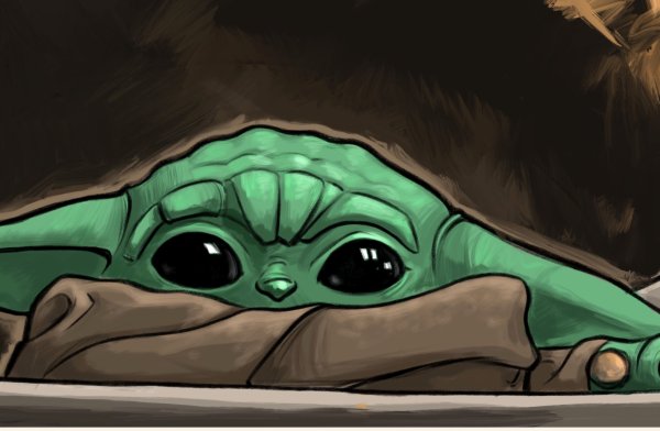 Маленький йода рисунок