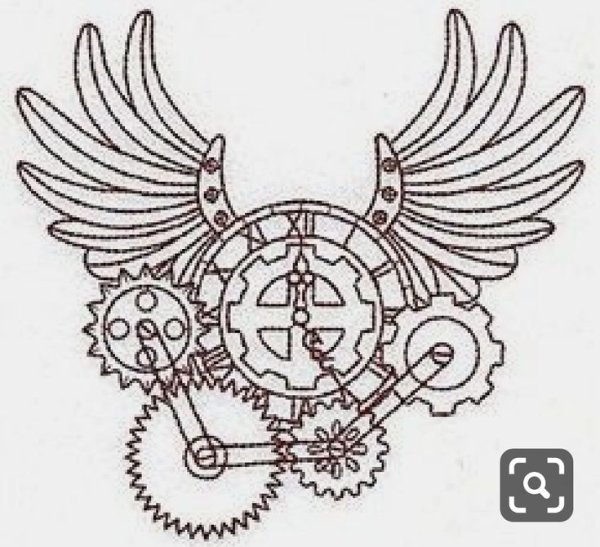 Эмблема в стиле стимпанк