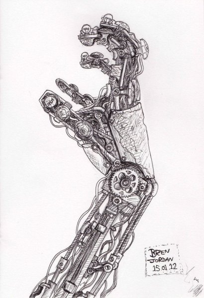 Механические руки в стиле стимпанк