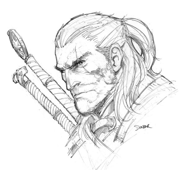Скетч Ведьмак Геральт