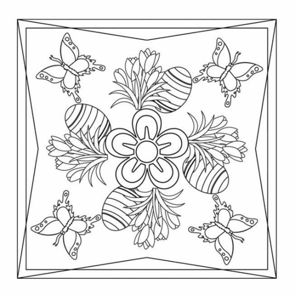 Схема рисование платка