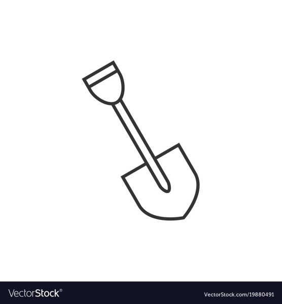 Лопата стоковый вектор