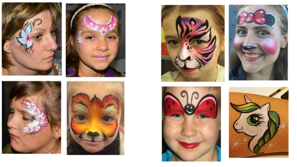 Грим на лице для детей пошаговое