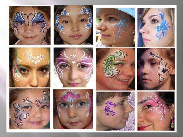 Рисунки аквагримом для начинающих