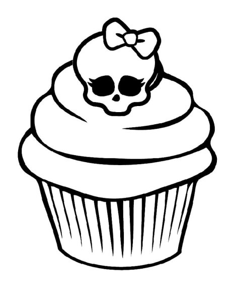 Скетчинг капкейк